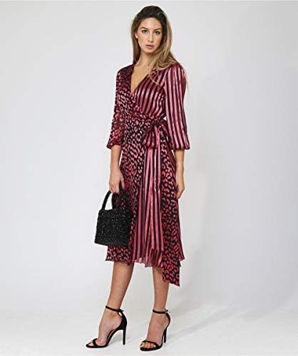 alice and olivia abigail wrap dress