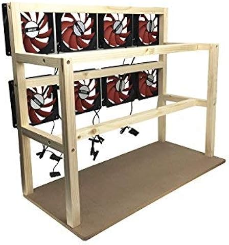 NOBRAND DIY Miner Mining Frame Case 6-12 GPU Mining Frame Case Mining Machine Frame/with Fan - A