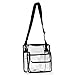 Medium Clear Shoulder Messenger Bag - NFL Stadium Approved Crossbody - Multiple Pockets - Adjustable Shoulder Strap