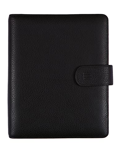 Finocam - Andrea 2026 Open Leather Organiser Agenda Week to View Vertical January 2026 - December 2026 (12 months) Black Spanish