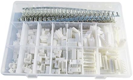 Fotag 1220Pcs 2.54mm JST-XHP 2/3 / 4/5 / 6/7 / 8/9 Pin housing (and Pin Pedestal Housing) Kit and Male/Female Pin Header Terminals Connector Adapter Plug Set