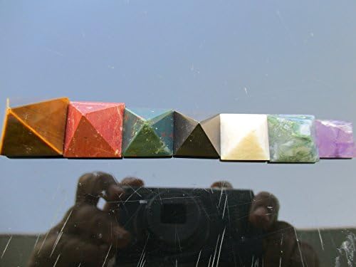Pyramid set, Crystal Pyramid, Healing crystal pyramid set, Chakra pyramid pyramid | Gemstone | Reiki Infused | Crystal Healing | Healing| Wellness Success powerful..