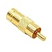 VCE 10-Pack Gold Plated BNC Female to RCA Phono Male Plug Adapter CCTV