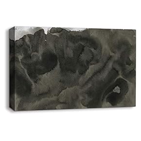 Canvas Wall Art Abstract Ink Feature Painting Artwork for Home Prints Framed - 12x18 inches