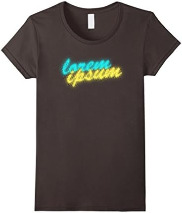 Womens Lorem Ipsum Halftone Graphic Text Tshirt Medium Asphalt