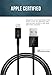 Silk Lightning to USB Cable - Apple Certified - Durable and High Speed Sync & Charger for iPhone, iPad & more - 6ft - Black