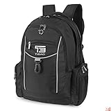 Laptop Backpack Waterproof Computer Backpacks Bag for Men College School Travel and Work Fit Laptops Up to 17” (Black)