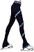 Figure Skating Spiral Polartec Polar Fleece Pants (Lighting Foil Blue, Child Large)