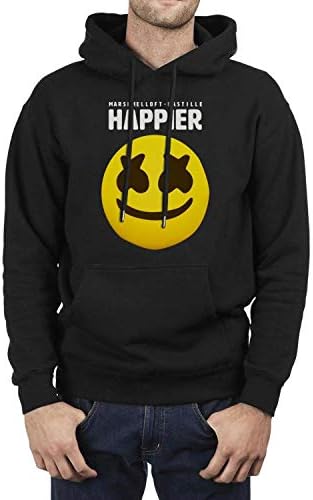 Vinforest Man Happier-Marshmello-and-Bastille- Fleece Wool Warm Hoodie Sweatshirt Pullover Hoodie Sweater