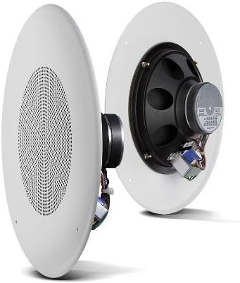 Ceiling Speaker w/Grill - 20W 8in Dual Cone 8ohm / 70V