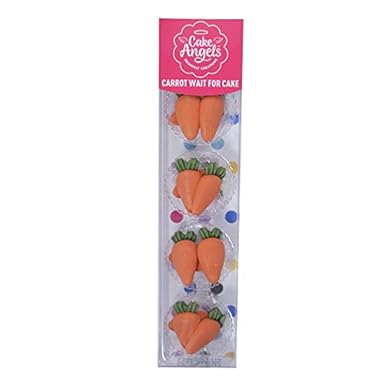 Cake Angels Royal Icing Carrot Shaped Handcrafted Edible Sugar