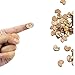 500 Pcs Rustic Wooden Love Heart Wedding Table Scatter Decoration Cute Wood Hearts for Crafts Bulk DIY