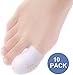 JKcare 10 Pack Big Toe Protectors, Gel Toe Caps, New Breathable Silicone Toe Covers with Holes- Cushion for Corns, Calluses, Blister, Ingrown Toenail and Reduce Friction - Large