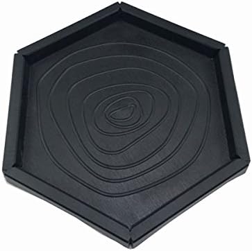 Motina  Plastic Reptile Food and Water Bowl Pet Aquarium Ornament Terrarium Dish Plate. Black