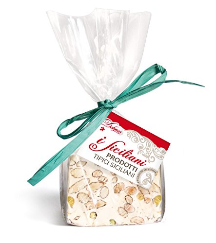 iSiciliani Italian Almond & Pistachio Torrone Nougat Block Soft 300g. (10.5oz.)