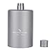 iBasingo 200ml Titanium Pocket Flagon Camping Portable Alcohol Bottle Drink Sports Outdoor Hip Flask Picnic Wine Bottle Ti1579I