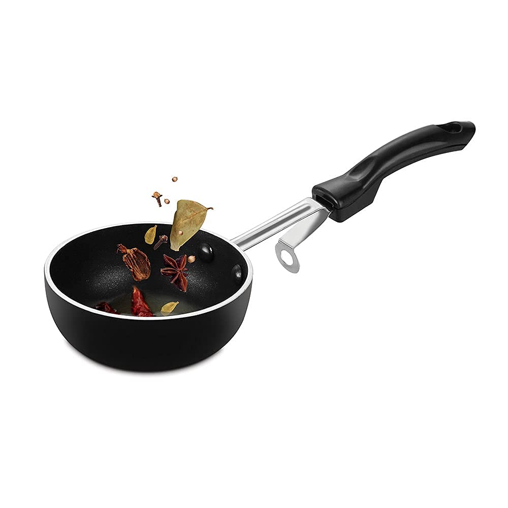 Pigeon Nonstick Tempering Skillet - 4" - PFOA Free, Scratch Resistant Coating - Mini Tadka Pan for Eggs, Spices, Melting Butter - and more!