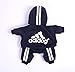 EastCities Winter Puppy Hoodie for Small Dogs Warm Coat Sweater Four Legs Pet Clothes for Dog Cat,Black XL