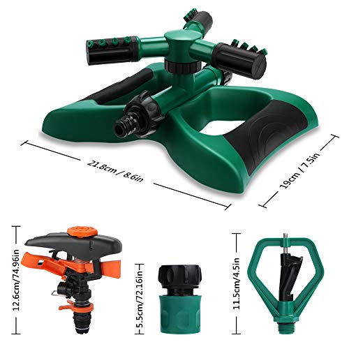 Vimpro Lawn Sprinkler, Automatic 360 Degree Rotating Lawn Garden Sprinkler Irrigation System Covers Large Area with Leak-Free Design, Summer Outdoor Water Park Accessories for Kids, Butterfly Shape