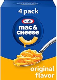 Kraft Original Macaroni & Cheese Dinner (4 ct Pack, 7.25 oz Bo