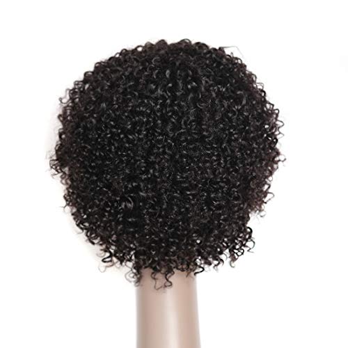Yavida-Short-Afro-Kinky-Curly-Wigs-For-Black-Women-Brazilian-Virgin-Curly-Wig-8-Inch-Fluffy-Wigs-Natural-Black-Color-Kinky-Curly-Glueless-Human-Hair-Wigs