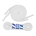 White Flat Shoelaces 5/16