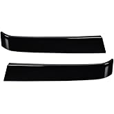 PIT66 Black Grille Trim Set Fit 2003-2007 Chevy Silverado 1500/2500/3500 | 2 Pieces Kit For Old Body Style, Fits All Cab Styles, OEM Part Numbers: GM1213105, GM1212105, Factory Replacement Grill Trim