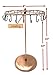 Bejeweled DisplayCopper Color 24 Hooks Rotating Necklace holer/Jewelry Organizer Display Stand w/ Gift Box