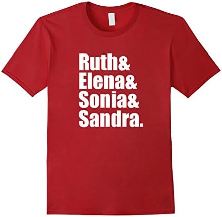 Mens Supreme Court Female Justices T-Shirt XL Cranberry