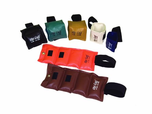 The Cuff Deluxe Ankle and Wrist Weight - 7 Piece Set - 1 Each 1, 2, 3, 4, 5, 7.5, 10 lb