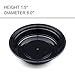 Glotoch Meal Prep Food Container 50 Pack, Disposable with Lids, Durable To Go Containers, for Takeout, Salad , Microwave Safe, BPA-Free, Stackable - 16 OZ