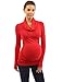 PattyBoutik Mama Cowl Neck Maternity Top (Red M)