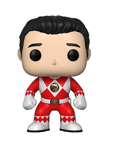 Funko Pop Television: Power Rangers - Red Ranger (No Helmet) Collectible Figure, Multicolor