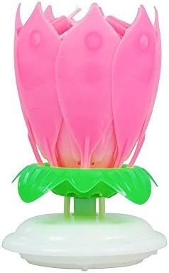 Happy Birthday Cake Topper Candle Music Birthday Candle (Pink)