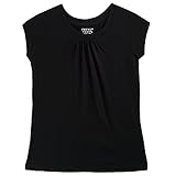 French Toast Big Girls Short Sleeve Crew Neck Tee, Black, 10/12