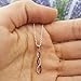 Dazzlingrock Collection Round Blue Sapphire & White Diamond Swirl Pendant with 18 inch Silver Chain for Women in 10K Solid White Gold
