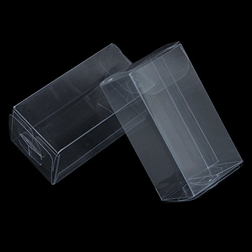 Multiple Usage Clear Plastic Retail PVC Packaging Boxes for Wedding Party Birthday Favor Transparent Cube Jewellery Decorative Accessories Take Out Container (100, 1.2x1.2x2.4 inch(3x3x6 cm))