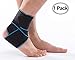 Ankle Brace Breathable Ankle Support Adjustable Ankle Stabilizer with Compression Wrap Support, Suitable for Men & Women, Sports -One Size Fits All（blue） primary