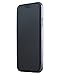 Lontect Compatible iPhone Xs Case, Slim PU Leather Folio Flip Case with Card Slot & Clear Soft TPU Back Cover for Apple iPhone Xs - Black