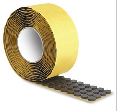 100 Black Adhesive Backed Spider CD / DVD Hubs