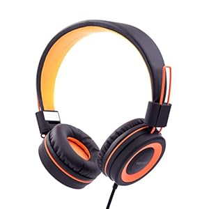 Vextron Halo Headphones (Black/Orange)