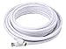 Monoprice 104060 RG6 Quad Shield CL2 Coaxial Cable with F Type Connector,25ft,White