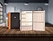 Transcending Waves - Undated Daily Planner, Hourly Habit Tracker to Boost Productivity, Faux Leather Agenda Notebook for Your Goals, Tasks and Schedules, 8.3 x 5.8 Inches, Black