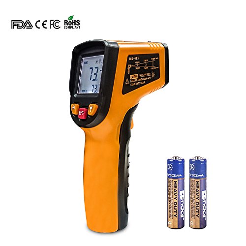 Non Contact Infrared Digital Thermometer, Handheld Temp Gun Meter, Instant-Read Measure