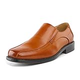 Bruno Marc Men's State-01 Brown Leather Lined Dress Loafers Shoes - 10 M US
