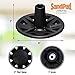 EZ-Walk/SandPad LandPad All Terrain Stabilizer Crutch Tips (Paired Pack) Made in The USA