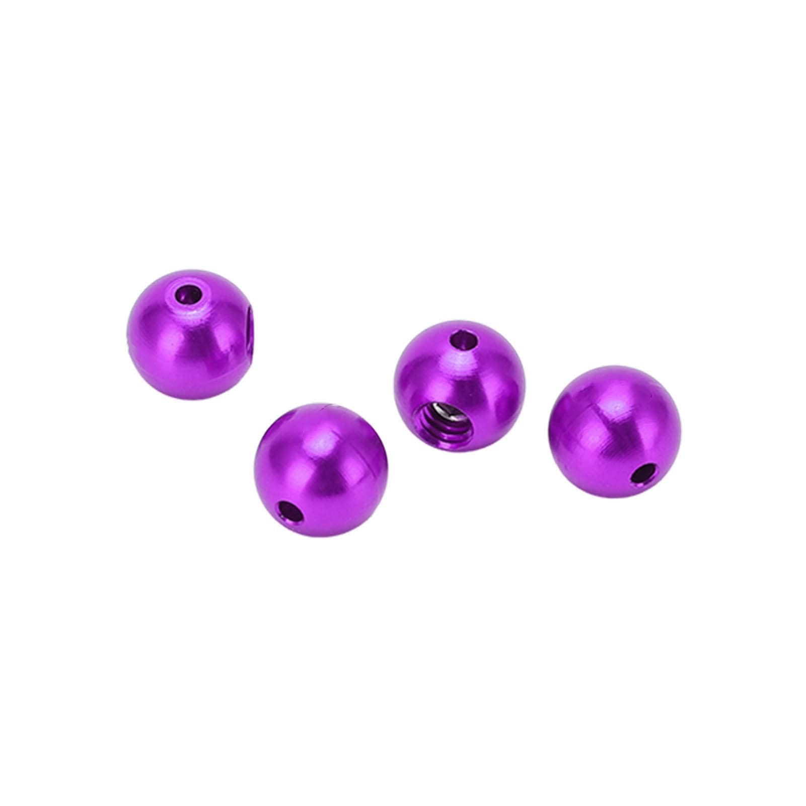 VGEBY Bike Cable End Cap, Aluminium Alloy Bike Brake Cable Ends ZTTO Bike Cable End Ball Caps Reusable Brake Cable End Crimps for Mountain Bike Road Bike(Purple)