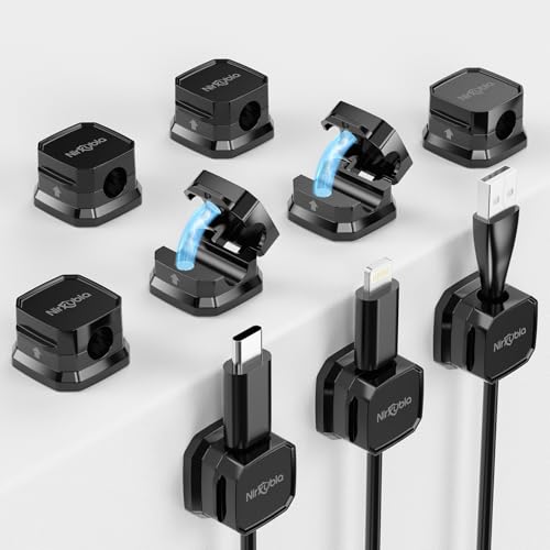 Magnetic Cable Clips Black NIRXUBLA