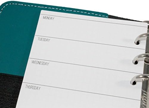 Weekly Planner Wo1P + Grid Notes - 54 Weeks Undated - Insert for Personal Size 6-Ring Organizer