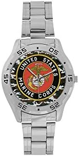 New Year Gifts/Thanksgiving Day USMC United States Marine Corps Men's Stainless Steel Analog Watch